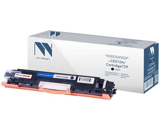  Картридж NVPrint CE310A/Canon 729 (NV-CE310A/729Bk) Black для HP LaserJet Color Pro 100 M175a/M175nw/CP1025/CP1025nw/LBP7010C/LBP7018С (1200k) 