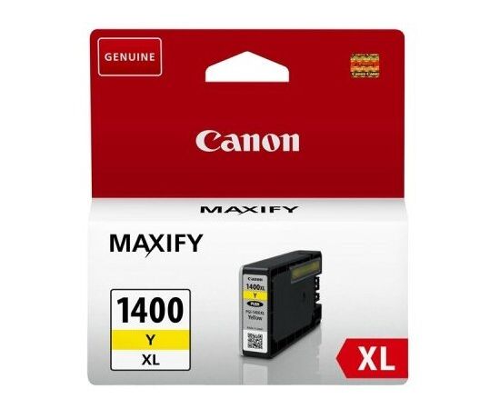  Картридж PGI-1400XL Y для MAXIFY Canon МВ2040 и МВ2340. Желтый. 900 страниц. 