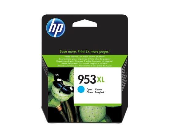  Картридж струйный HP 953XL F6U16AE голубой (1600стр.) для HP OJP 8710/8715/8720/8730/8210/8725 