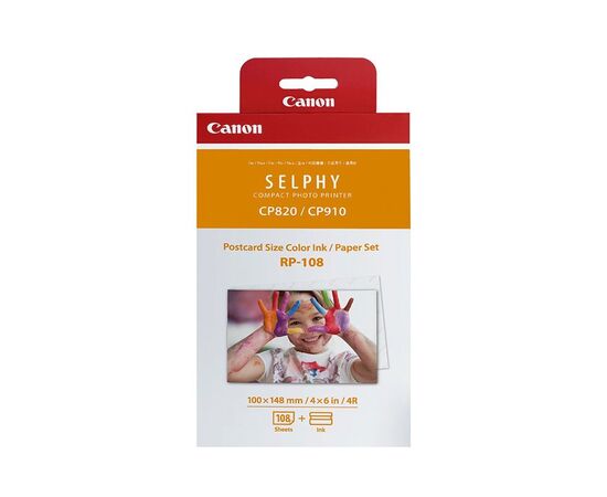  Набор для печати Canon RP-108 8568B001 10x15/108л./белый для сублимационных принтеров 