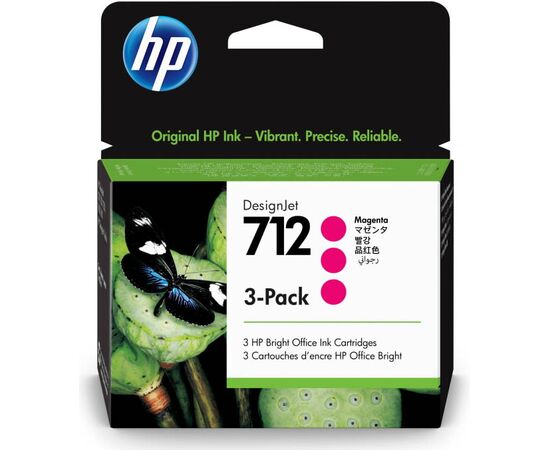  Картридж струйный HP 712 3ED78A пурпурный x3упак. (29мл) для HP DJ Т230/630 