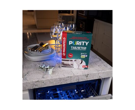  Таблетки для посудомоечных машин MAUNFELD MDT100ST Purity all in 1 (100шт в упаковке) 