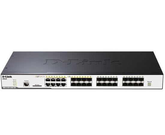  Коммутатор D-Link DGS-3000-28LP DGS-3000-28LP/B1A 24G 4SFP 24PoE 193W управляемый 