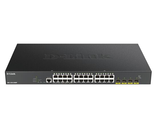  Коммутатор D-Link DGS-1250-28XMP  черный 