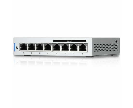  Коммутатор Ubiquiti UniFi (US-8-60W) Switch 8-60W 8х 1G RJ45, раздача 15.4 Вт, (026188) 
