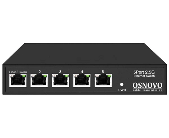  Коммутатор Osnovo SW-5D-1(60W) неуправляемый 