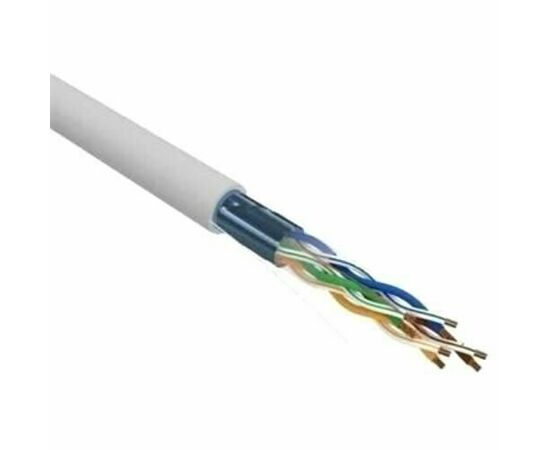  Витая пара REXANT 02-0025 F/UTP, CAT 5e, PVC, 4х2х0,52 мм, 24AWG, Indoor, Solid, серый, 305 м 