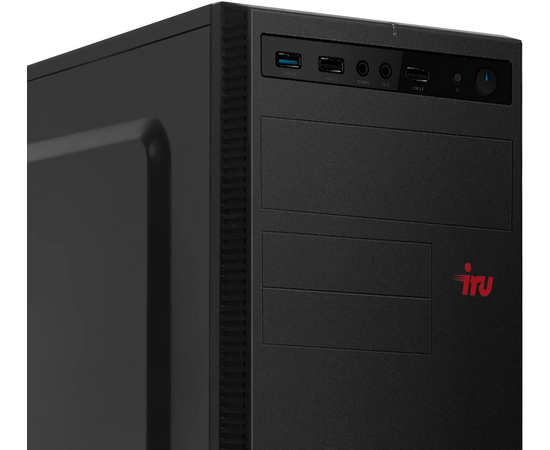  ПК IRU Home 310H6SE (2032024) MT i3 13100 (3.4) 8Gb SSD256Gb UHDG 730 Free DOS GbitEth 400W черный 