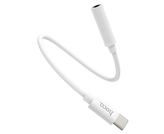  Переходник HOCO LS30, Type-C - Jack 3,5, белый 