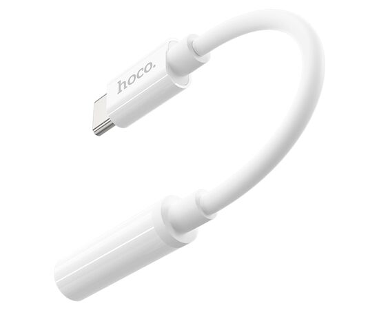  Переходник HOCO LS30, Type-C - Jack 3,5, белый 