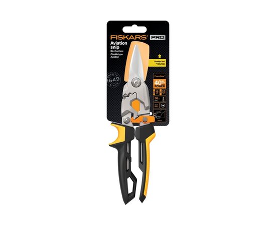  Ножницы по металлу Fiskars PowerGear 1027207 прямые 