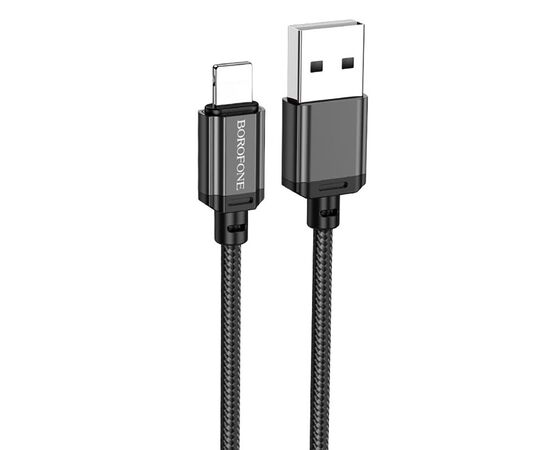  Кабель USB - Apple lightning Borofone BX87 100см 2,4A (black) (217518) 