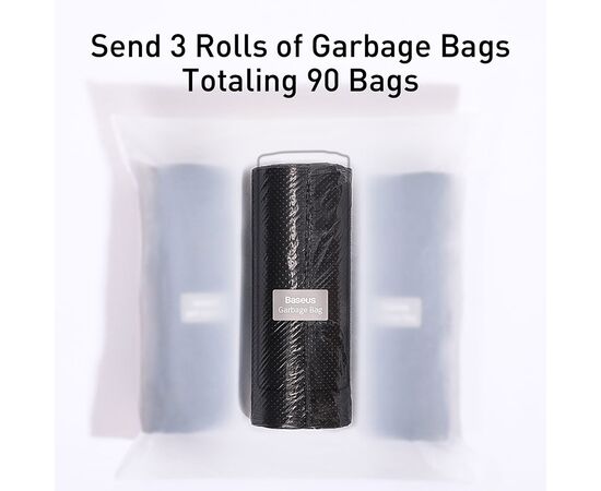  Органайзер на автомобильные сиденья BASEUS Large Garbage Bag for Back Seat of Cars, черный 