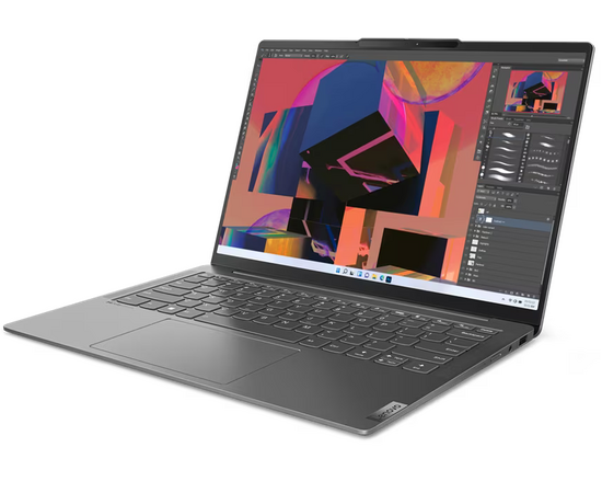  Ноутбук Lenovo Yoga Slim 6 14IRH8 (83E00055RU) 14"(2240x1400 IPS)/Intel Core i7 13700H(2.4Ghz)/16384Mb/1024SSDGb/noDVD/Int:Intel Iris Xe Graphics 