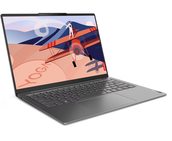  Ноутбук Lenovo Yoga Slim 6 14IRH8 (83E00055RU) 14"(2240x1400 IPS)/Intel Core i7 13700H(2.4Ghz)/16384Mb/1024SSDGb/noDVD/Int:Intel Iris Xe Graphics 
