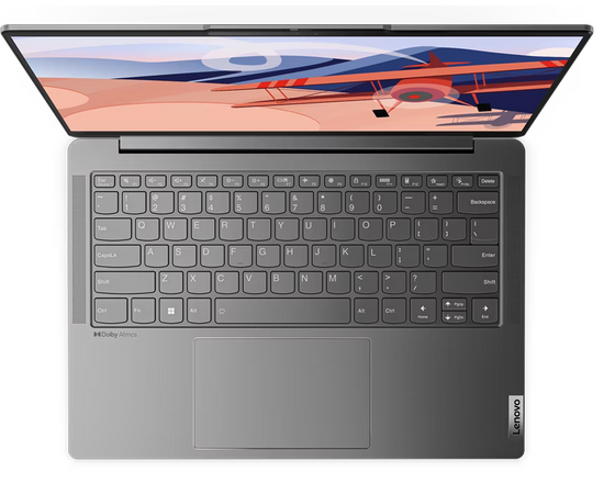  Ноутбук Lenovo Yoga Slim 6 14IRH8 (83E00055RU) 14"(2240x1400 IPS)/Intel Core i7 13700H(2.4Ghz)/16384Mb/1024SSDGb/noDVD/Int:Intel Iris Xe Graphics 