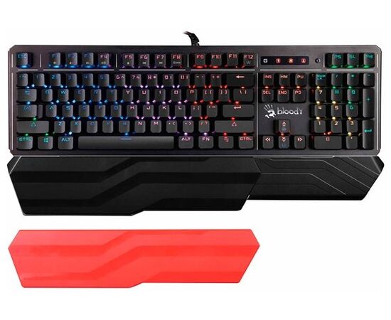  Клавиатура A4Tech Bloody B975 механическая черный USB Multimedia for gamer LED (подставка для запястий) 