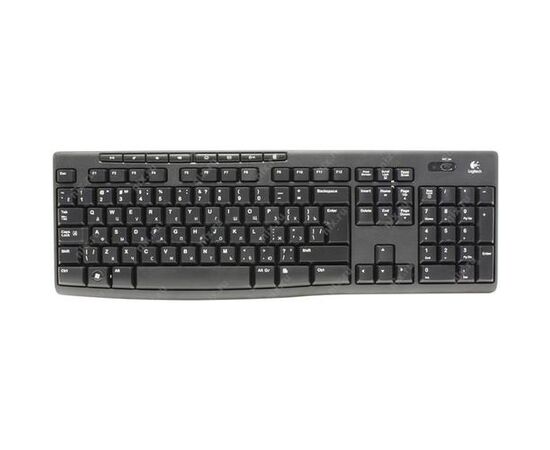  Клавиатура Logitech K270 черный/белый (920-003757) USB беспроводная Multimedia 