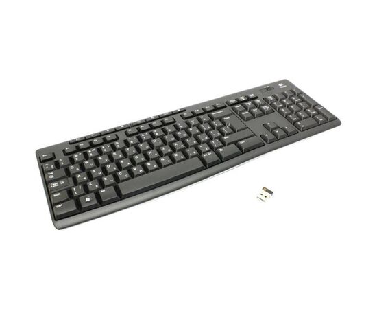  Клавиатура Logitech K270 черный/белый (920-003757) USB беспроводная Multimedia 
