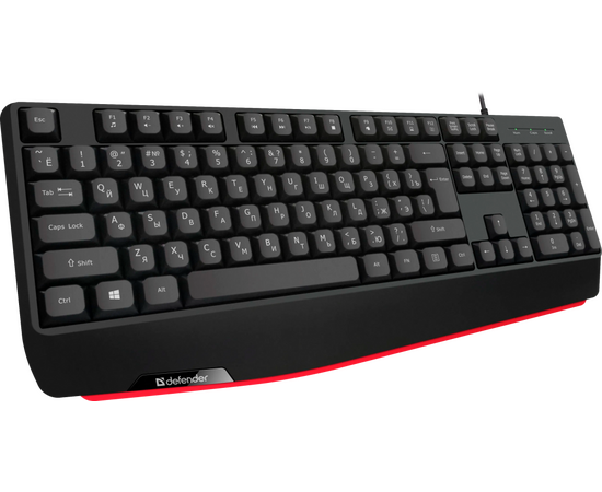  Клавиатура Defender Atom HB-546 RU (45546) проводная, черный 