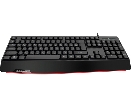  Клавиатура Defender Atom HB-546 RU (45546) проводная, черный 