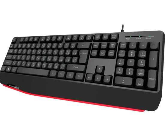 Клавиатура Defender Atom HB-546 RU (45546) проводная, черный 