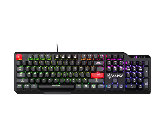  Клавиатура MSI Vigor GK41 Dusk LR RU (S11-04RUB01-CLA) механическая черный/серый USB Multimedia for gamer LED 