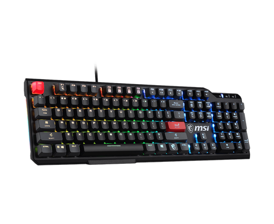  Клавиатура MSI Vigor GK41 Dusk LR RU (S11-04RUB01-CLA) механическая черный/серый USB Multimedia for gamer LED 