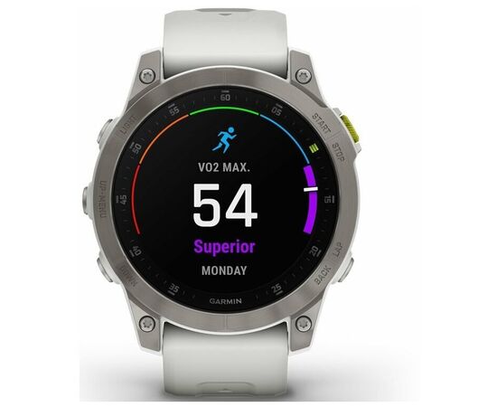  Smart-часы Garmin Epix Gen 2 Sapphire 010-02582-21, 33.02мм, 1.3", белый/титан 