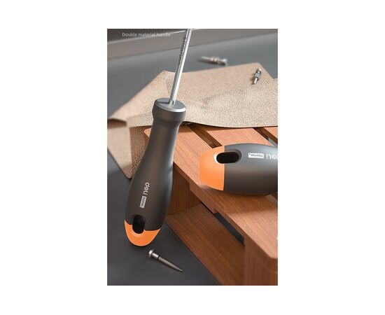  Отвертка крестовая Deli Home Series Gray HT1203C PH0x75мм Эксклюзивный дизайн, рукоятка из высококачественного софттач пластика 
