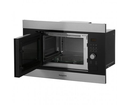  Встраиваемая микроволновая печь HOTPOINT MF20G IX HA (869891300010) нержавеющая сталь  20л, 800Вт 