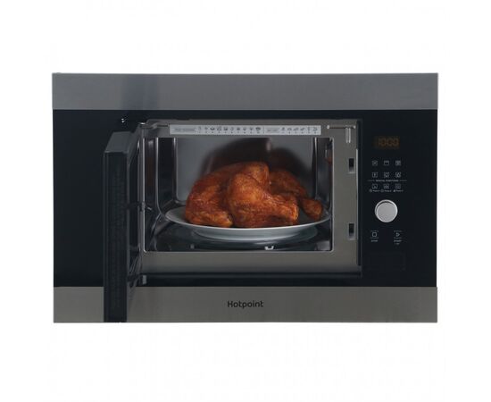  Встраиваемая микроволновая печь HOTPOINT MF20G IX HA (869891300010) нержавеющая сталь  20л, 800Вт 