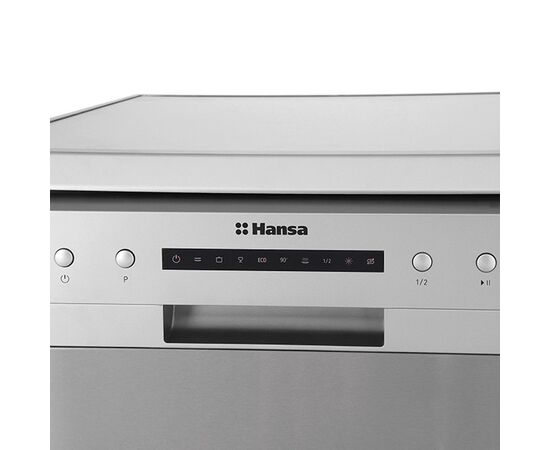  Посудомоечная машина Hansa ZWM 616 IH серебристый, 85х60х58см, 12 комплектов, 6 программ, электр индикация, 12л, 49 дБ, половин загрузка, классы: А++/А/А 