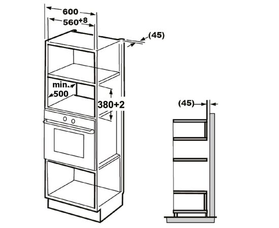  Встраиваемая микроволновая печь Brandt BMG2112B 