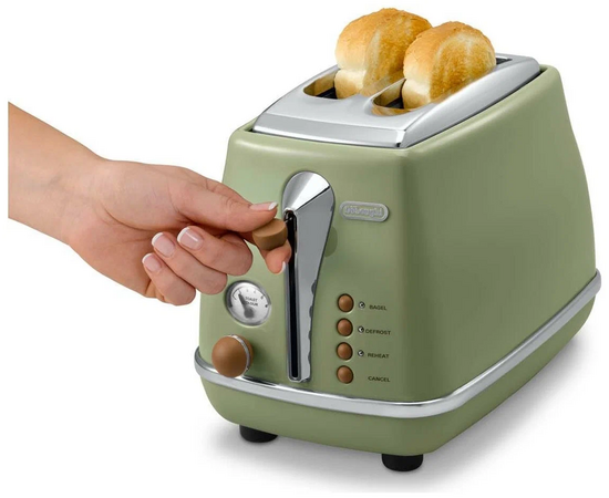  Тостер Delonghi CTOV2103.GR зеленый 