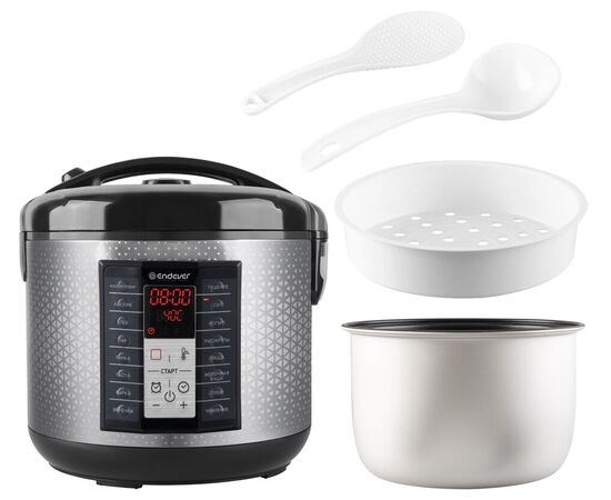  Мультиварка Endever Vita-122 черный/стальной 