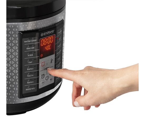  Мультиварка Endever Vita-122 черный/стальной 
