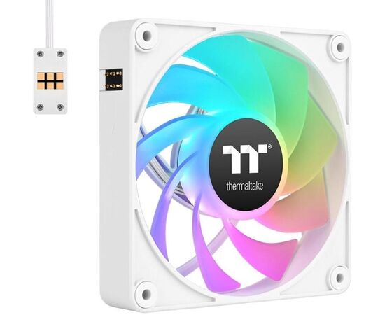  Вентилятор Thermaltake CT120 EX реверсивный ARGB белый (CL-F194-PL12SW-A) 4-pin 31.2dB Ret 