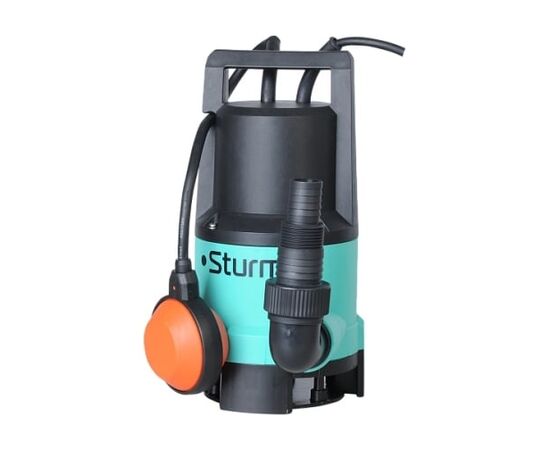  Насос дренажный Sturm! WP97035P погружной для грязной воды 350Вт, част. до 25 мм, 116л/мин, напор 6м 