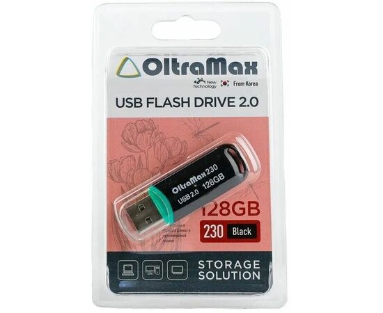  USB  128GB  OltraMax  230  чёрный 