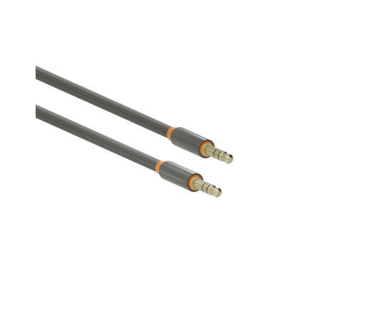  Аудиокабель AUX 3.5mm 2м More choice UK24 нейлон 
