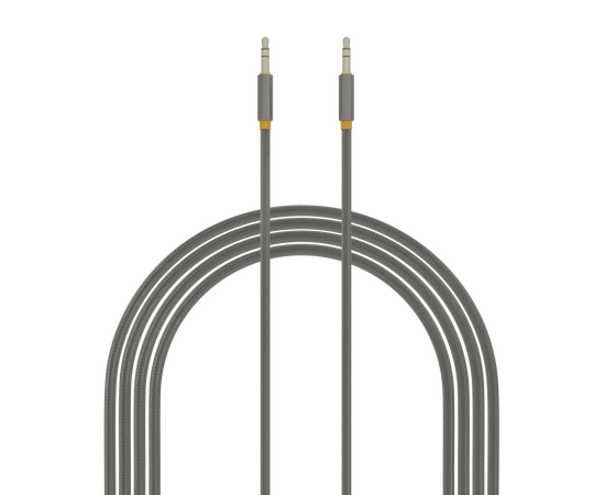  Аудиокабель AUX 3.5mm 2м More choice UK24 нейлон 