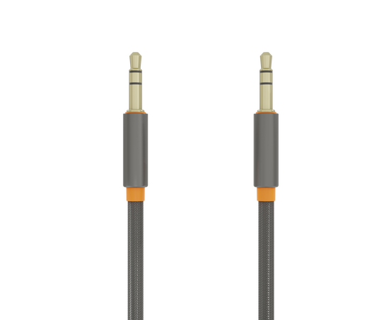  Аудиокабель AUX 3.5mm 2м More choice UK24 нейлон 