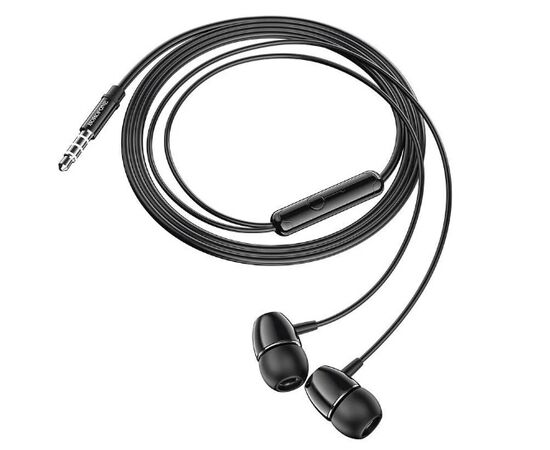  Наушники вкладыши AUX разъём с МК длина 1.2м Borofone BM57 (Black) 
