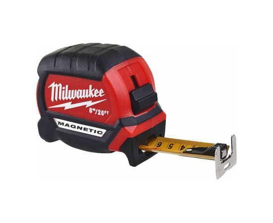  Рулетка Milwaukee Premium Magnetic Gen III (4932464603) 8м 