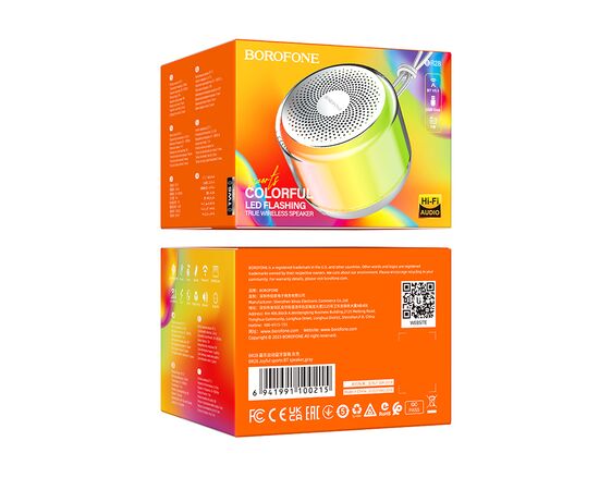  Колонка Bluetooth 5.1 5W 600mAh Borofone BR28 (Grey) 