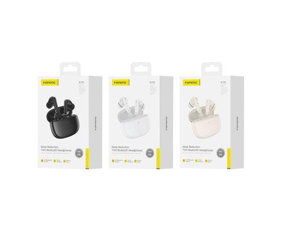  Беспроводные Bluetooth-наушники Foneng BL152 ANC+ENC Noise Canceling TWS (Black) 