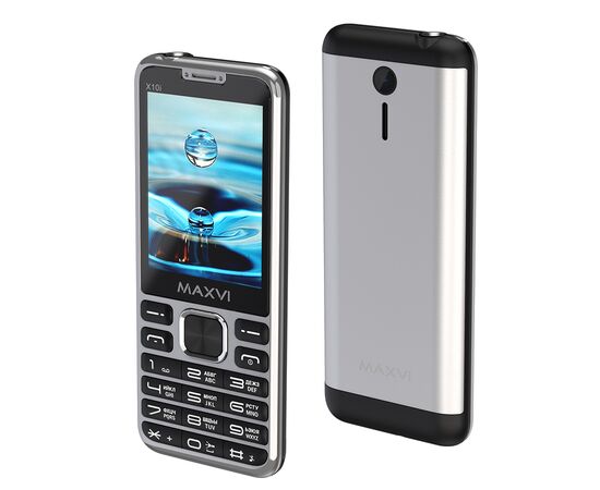  Мобильный телефон MAXVI X10i Metallic Silver 