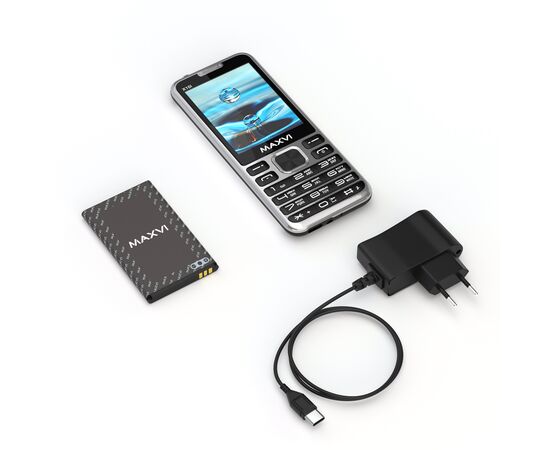  Мобильный телефон MAXVI X10i Metallic Silver 