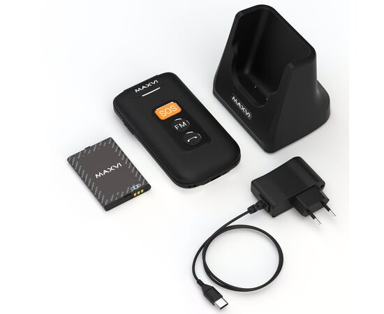  Мобильный телефон MAXVI E5 up Black 
